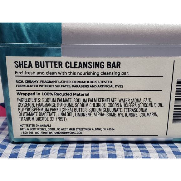 BBW Fresh Water Men's Collection Shea Butter Cleansing Bar Soap - Picture 2 of 2